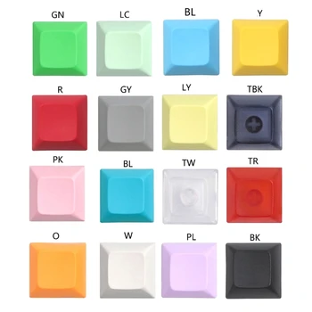 DSA Keycap Blank Personality Supplement 1U колпачки для ключей 20 штук многоцветные