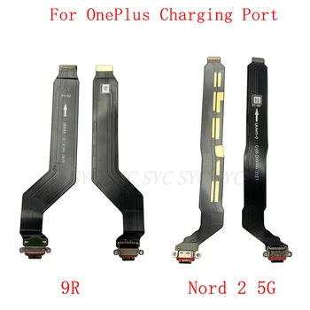 Плата с разъемом для зарядки USB Гибкий кабель для OnePlus Nord 2 5G 9R Порт для зарядки Гибкие Запасные части