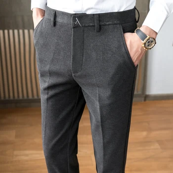 Новое поступление, Модный дизайн, Мужские Строгие брюки Soldi Color, Приталенный Деловой Повседневный костюм, Мужские брюки, распродажа 2023 A119
