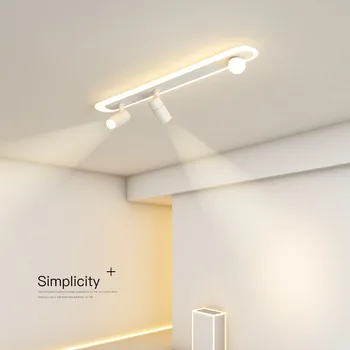 Современный светодиодный потолочный светильник для прихожей, спальни, кухни, художественного декора, Утюг, акриловый белый светильник для поверхностного монтажа