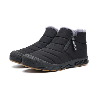 Зимние мужские ботинки большого размера, теплые плюшевые мужские ботильоны, водонепроницаемые мужские зимние ботинки, пара уличных кроссовок, зимняя мужская обувь
