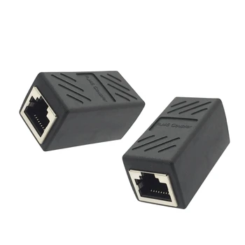 Распродажа RJ45 Разъем Cat7/ 6 Ethernet Адаптер Сетевой Удлинитель Конвертер Удлинитель для кабеля Ethernet от женщины к женщине