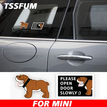 Для MINI Cooper S One F54 F55 F56 F60 R55 R60 Countryman Bulldog Медленно Открывайте Дверь Наклейка На Окно Автомобиля Универсальная Наклейка Аксессуары