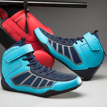 Мужские и женские боксерские туфли С резиновой подошвой, дышащие борцовские ботинки для мальчиков и девочек, борцовские ботинки для девочек, обувь для фитнеса