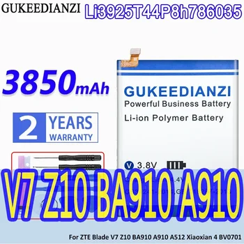 Аккумулятор Большой Емкости GUKEEDIANZI Li3925T44P8h786035 3850 мАч Для ZTE Blade Z10 BA910 A910 A512 A506 Xiaoxian 4 BV0701 V7 Plus