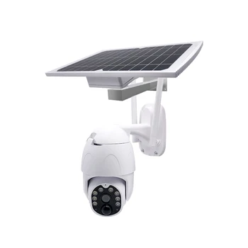 Высокоэффективная панель безопасности на солнечных батареях Wifi Камера видеонаблюдения Уличный датчик Обнаружения движения