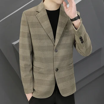 Новый бутик высокого класса, британский свадебный модный тренд, повседневная корейская версия, тонкий красивый мужской пиджак single west2023