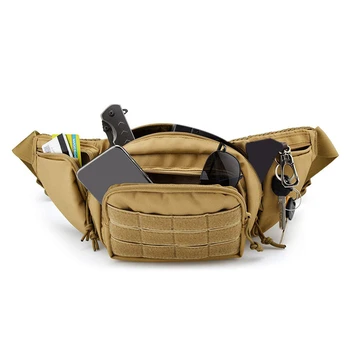 Тактическая поясная сумка с кобурой для пистолета, военная поясная сумка, сумка на ремне, наплечная сумка для нападения на грудь, скрытая кобура для ношения пистолета
