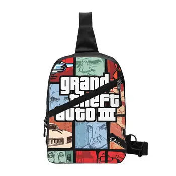 Grand Theft Auto Sling Нагрудная Сумка Индивидуальная Приключенческая Игра GTA Через Плечо Рюкзак для Мужчин Дорожный Рюкзак
