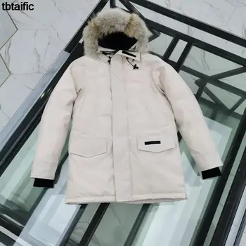 Ветрозащитная теплая модная куртка с капюшоном и воротником Мао, пуховик, новая версия 2023, зимняя мужская и женская одежда, повседневные куртки