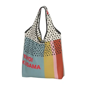Модный Принт Yayoi Kusama Infinity Dots Shopping Tote Bag Портативная Сумка Для Покупок Через Плечо