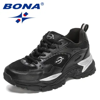 BONA 2023, Новые дизайнерские кроссовки для бега, Мужские кроссовки, мужская спортивная обувь для ходьбы, Дышащие брендовые кроссовки