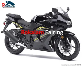 Комплект обтекателей для Kawasaki Ninja ZX250R 2008 2009 2010 2011 2012 EX250 08 09 10 11 12 Черный комплект кузова мотоцикла (литье под давлением)