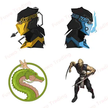 Аркадная игра Mortal Kombat, автомобильные наклейки с драконом, креативная наклейка с защитой от царапин, наклейка на бампер ноутбука, автомобильные товары, наклейки на мотоциклетный шлем.