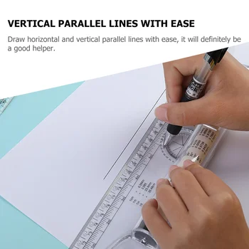 Параллельная роликовая линейка для измерения угла Инструмент многоцелевой для студентов-рисовальщиков, измеряющий