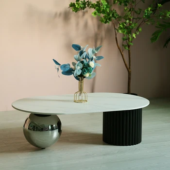Металлический журнальный столик в минималистичном эстетическом стиле Небольшого пространства, неправильной формы Чайный столик в скандинавском стиле для гостиной, мебель для дома Para Hogar