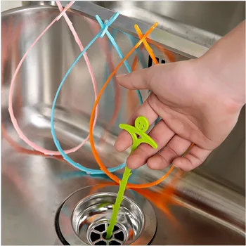 Крючок для чистки кухонной раковины Предотвращает засорение раковины Фильтр для улавливания волос Практичный инструмент для чистки раковины Кухонные гаджеты для ванной комнаты