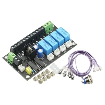 Стереоусилитель DIY Четырехпозиционный HIFI DC AC Аудио коммутатор Релейное управление Выбор усилителей Amplificador Для платы arduino