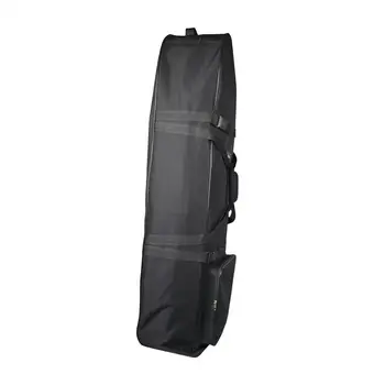 Дорожная сумка для гольфа для авиакомпаний с карманом для карт, ручкой для переноски со стабилизирующими ремнями, портативная, легкая, утолщенная, с колесиками.