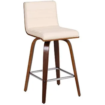 Барный стул для кухни и столовой Living Vienna, 26 дюймов, кремовый/ ореховый, на выбор больше цвета / размера