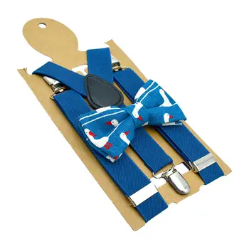 Детские подтяжки галстук-бабочка набор аксессуаров одежды 3 зажимов y форма подтяжки регулируемые для формальной одежды косплей джинсы рождения 