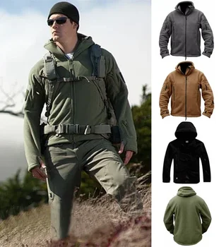 Мужские куртки-ветровки из флиса, мужская спортивная тактическая куртка, армейская флисовая куртка для активного отдыха, походов, Polar Coat