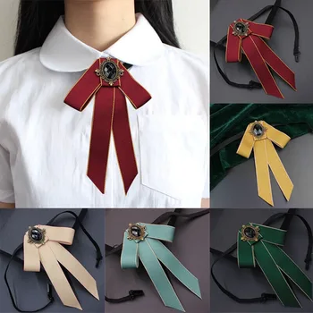 Модный галстук-бабочка в стиле ретро, галстук унисекс, регулируемый горный хрусталь