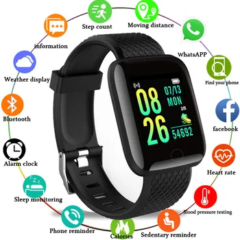 Смарт-часы D13 для мужчин и женщин, спортивный браслет с цветным экраном, Bluetooth, пульсометр, фитнес-трекер, водонепроницаемый смарт-браслет для Android IOS
