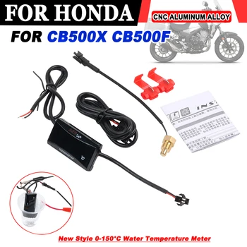 Для Honda CB500X CB500F Красный Светодиодный Мини-Измеритель Температуры Воды Прозрачный ЖК-Цифровой Экран 2023 Новый Стиль Мотоциклетный Термометр