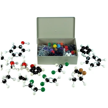 Набор Молекулярных Моделей 444 ШТ Неорганическая И Органическая Химия PP Science Атомы Молекулярные Модели, Кодирующие Атомы Для Детей