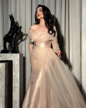 Модное Элегантное Платье-футляр Yipeisha с открытыми плечами, Вечернее платье знаменитостей Ocassion, Атласные Платья с цветами из тюля