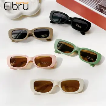 Elbru Детские Милые винтажные прямоугольные солнцезащитные очки UV400 для девочек и мальчиков, милые солнцезащитные очки с защитой от ультрафиолета, классические детские солнцезащитные очки