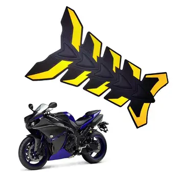 Защитная накладка топливного бака с 3D рисунком рыбьей кости, декор автомобиля снаружи, наклейка на мотоцикл, наклейки с рыбьей костью