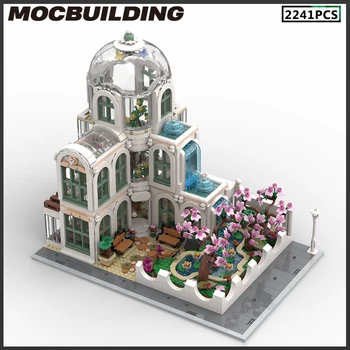 Строительные блоки MOC Ботанический Сад Городская Архитектура Ландшафтная модель DIY Bricks Игрушки для творческой Сборки Рождественский Подарок