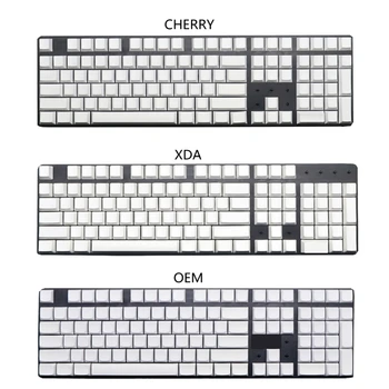 Индивидуальные PBT Пустые Белые Колпачки Для Ключей Cherry OEM XDA Не Печатают Замену Крышки Ключа для Механической Клавиатуры DIY