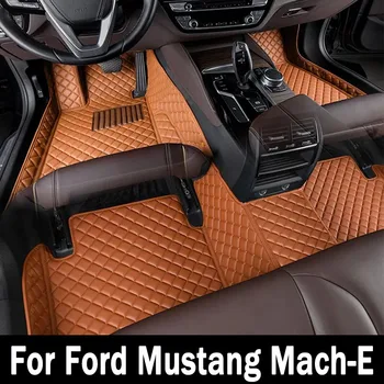 Автомобильные Коврики Для Ford Mustang Mach-E 2021 2022 Пользовательские Накладки Для Ног Автомобильные Ковровые Покрытия Аксессуары Для Интерьера