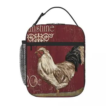 Sunshine Rooster Debbie Dewitt Lunch Tote Ланч-боксы Детская сумка для ланча Школьная сумка для ланча