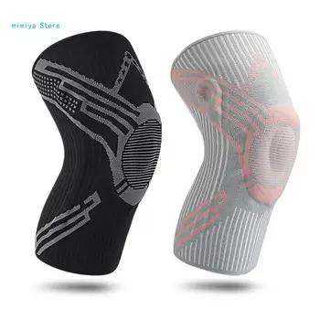 Поддержка колена для мужчин и женщин, компрессионный бандаж с боковыми стабилизаторами