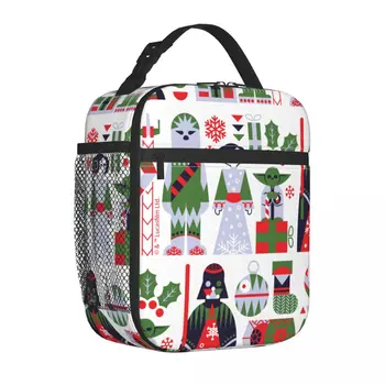 Сумки для ланча с изоляцией Disney Wars Star Christmas, термосумка, контейнер для ланча, Большая сумка-тоут, ланч-бокс, сумка для еды, Офисная сумка для путешествий