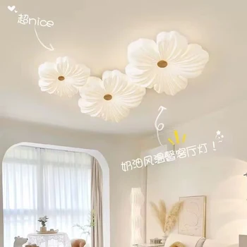 Современные светодиодные потолочные светильники в форме цветка, светодиодные потолочные светильники для гостиной, спальни, кухонного островка, лампы для внутреннего декора, осветительные приборы