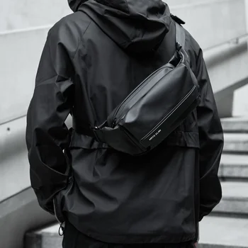 Уличная мужская сумка через плечо, повседневная велосипедная маленькая поясная сумка, набедренная противоугонная сумка из ПВХ, многофункциональная спортивная сумка на каждый день