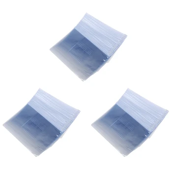 Белый Прозрачный Бумажный слайдер Формата А5, Папки на молнии, Пакеты для файлов, 60 шт