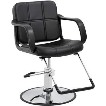 BestSalon Для укладки, сверхмощный поворотный гидравлический насос для красоты, профессиональный шампунь для стрижки волос, парикмахерское кресло, черный