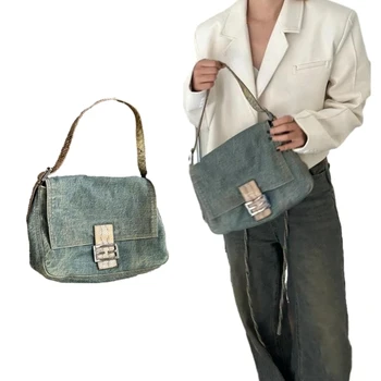 Модная сумка через плечо, универсальная женская сумка для подмышек, ручная сумка с просторным интерьером