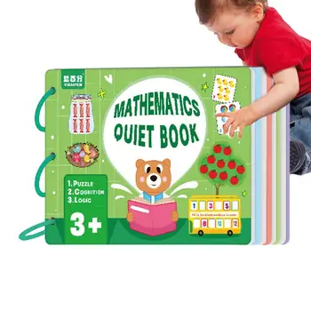 Книга для занятий с малышами, развивающие книги для детей 3-6 лет, сенсорные книги, головоломка для подбора номеров животных, Развивающая книжка-игрушка