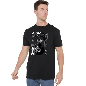 Мужская футболка Death Note Lite & L, футболка S-2XL Официальная