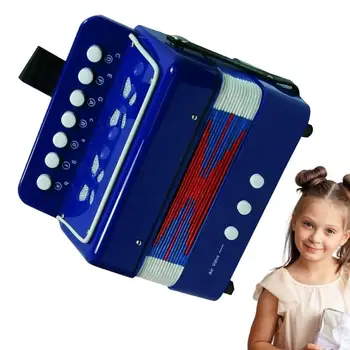 Детская игрушка-аккордеон, музыкальная игрушка для детей, портативная обучающая музыкальная игрушка с 7 клавишами для детей, подарок на день рождения для детей