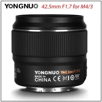 Объектив камеры YONGNUO YN42.5mm 42.5mm F1.7M II Объектив F1.7 Для Беззеркальной камеры Panasonic Olympus с автофокусировкой с креплением M4/3