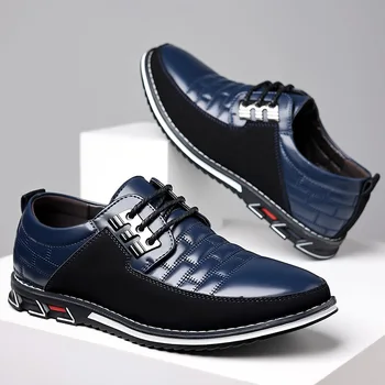 Осенние новые мужские кроссовки в деловом стиле, высококачественная повседневная роскошная кожаная обувь, официальная противоскользящая обувь для вождения, дизайнерские лоферы для мужчин
