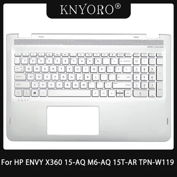 Для ноутбука HP ENVY X360 15-AQ M6-AQ 15T-AR TPN-W119 M6-AQ005DX 15-AQ173CL Верхний корпус Подставки для рук с клавиатурой с подсветкой 857283-001